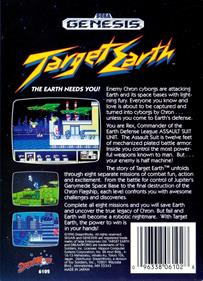 Target Earth - Box - Back Image