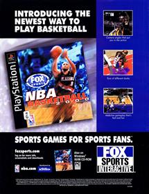 NBA Basketball 2000 - Advertisement Flyer - Front Image