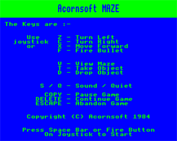 Maze - Screenshot - Game Title Image