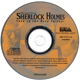 The Lost Files of Sherlock Holmes: Case of the Rose Tattoo - Disc Image