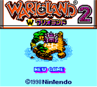 Wario Land II - Screenshot - Game Title Image
