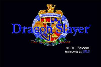 Dragon Slayer: The Legend of Heroes - Screenshot - Game Title Image