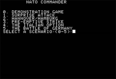 NATO Commander - Screenshot - Game Select Image