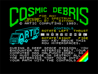 Cosmic Debris - Screenshot - Game Title Image