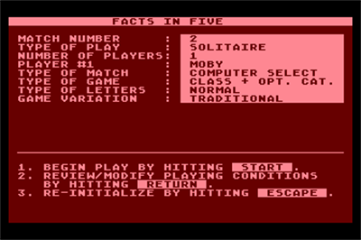 Computer Facts in Five - Screenshot - Gameplay Image