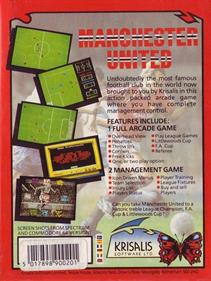 Manchester United: The Official Computer Game - Box - Back Image