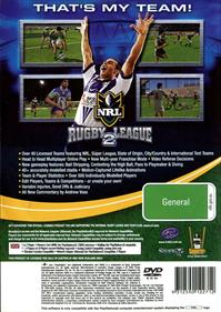 Rugby League 2 - Box - Back Image