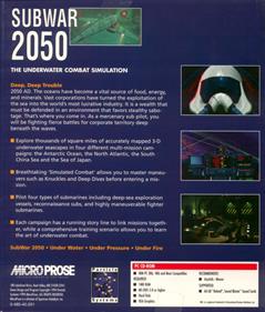 Subwar 2050 - Box - Back Image