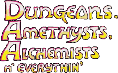Dungeons, Amethysts, Alchemists 'n' Everythin' - Clear Logo Image