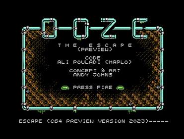 Ooze: The Escape - Screenshot - Game Title Image