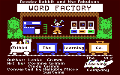 Reader Rabbit and the Fabulous Word Factory - Screenshot - Game Title Image