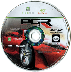 Project Gotham Racing 3 - Disc Image