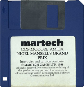 Nigel Mansell's Grand Prix - Disc Image