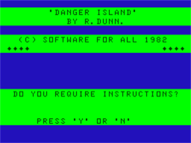 Danger Island - Screenshot - Game Title Image