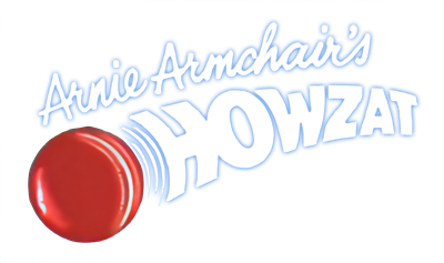 Arnie Armchair's Howzat Cricket Game - Clear Logo Image