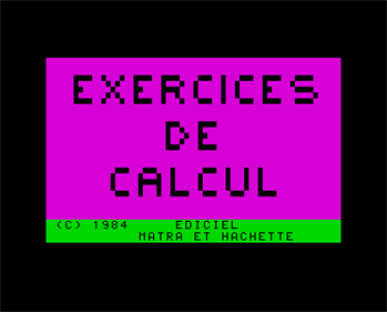 Exercices De Calcul - Screenshot - Game Title Image