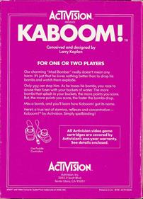 Kaboom! - Box - Back Image