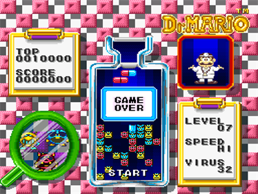 Tetris & Dr. Mario - Screenshot - Game Over Image