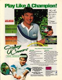 Jimmy Connors Pro Tennis Tour - Advertisement Flyer - Front Image
