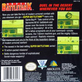 Super Battletank - Box - Back Image