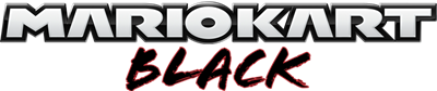 Mario Kart Black - Clear Logo Image