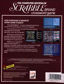 The Computer Edition of Scrabble Brand Crossword Game - Box - Back Image