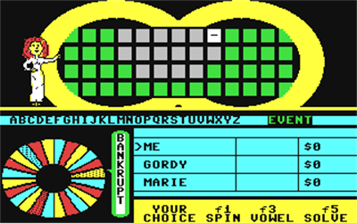 Wheel of Fortune: Third Edition - Screenshot - Gameplay Image
