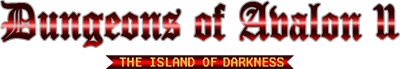 Dungeons of Avalon II: The Island of Darkness - Clear Logo Image