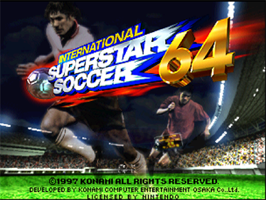International Superstar Soccer 64 - Screenshot - Game Title Image