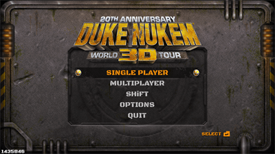 Duke Nukem 3D: 20th Anniversary World Tour - Screenshot - Game Title Image