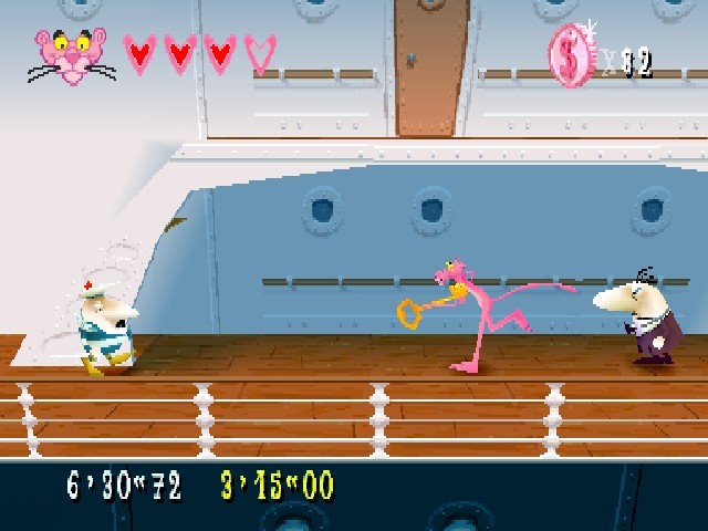 pink panther play station