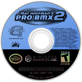 Mat Hoffman's Pro BMX 2 - Disc Image