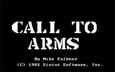 Call to Arms - Screenshot - Game Title Image