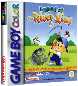 Legend of the River King GBC - Box - 3D Image