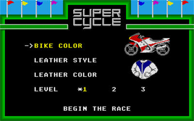 Super Cycle - Screenshot - Game Select Image