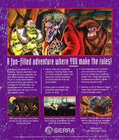 Quest for Glory: Shadows of Darkness - Box - Back Image