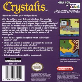 Crystalis - Box - Back Image