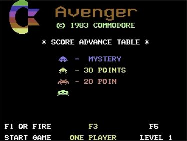 Avenger - Screenshot - Game Title Image
