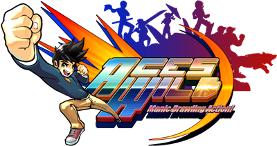 Aces Wild: Manic Brawling Action! - Clear Logo Image