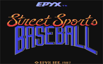 Street Sports Baseball - Screenshot - Game Title Image