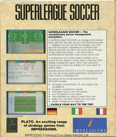 Superleague Soccer - Box - Back Image