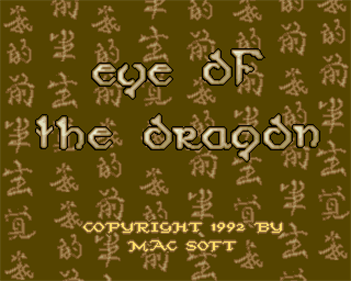 Eye of the Dragon - Screenshot - Game Title Image