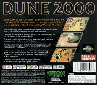 Dune 2000 - Box - Back Image