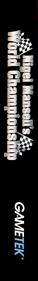 Nigel Mansell's World Championship Racing - Box - Spine Image