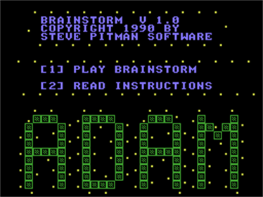 Brainstorm - Screenshot - Game Select Image