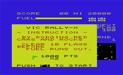 Rally-X - Screenshot - Game Select Image