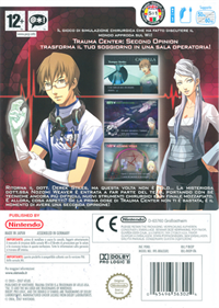 Trauma Center: Second Opinion - Box - Back Image