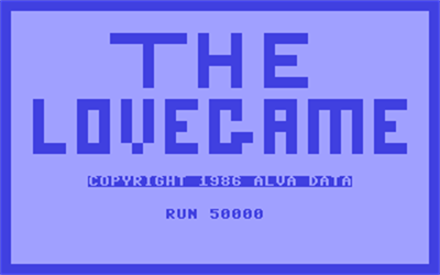 The Lovegame - Screenshot - Game Title Image