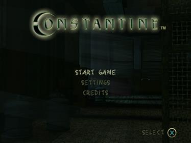 Constantine - Screenshot - Game Select Image