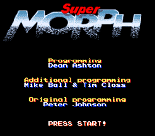 Super Morph - Screenshot - Game Title Image